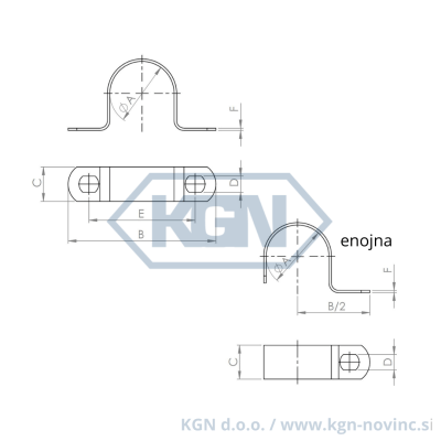 Alternative view of Pritrdilna objemka OS-32